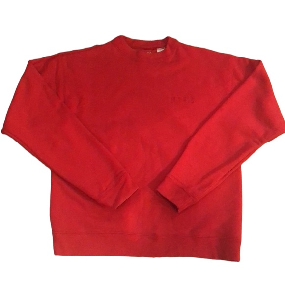 VINTAGE LEVI STRAUSS MENS HEAVYWEIGHT SWEATSHIRT RED SIZE MEDIUM - Picture 1 of 14